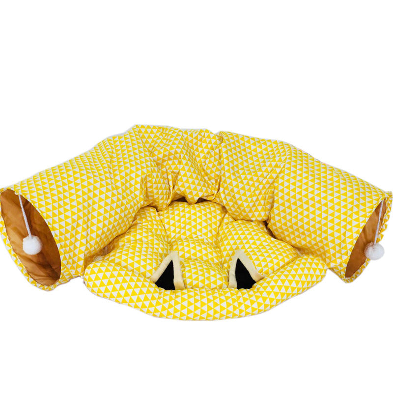 Cross-border goods cat toys foldable cat tunnel cat channel rolls Dragon cat Lot Cat Puzzle pet toys