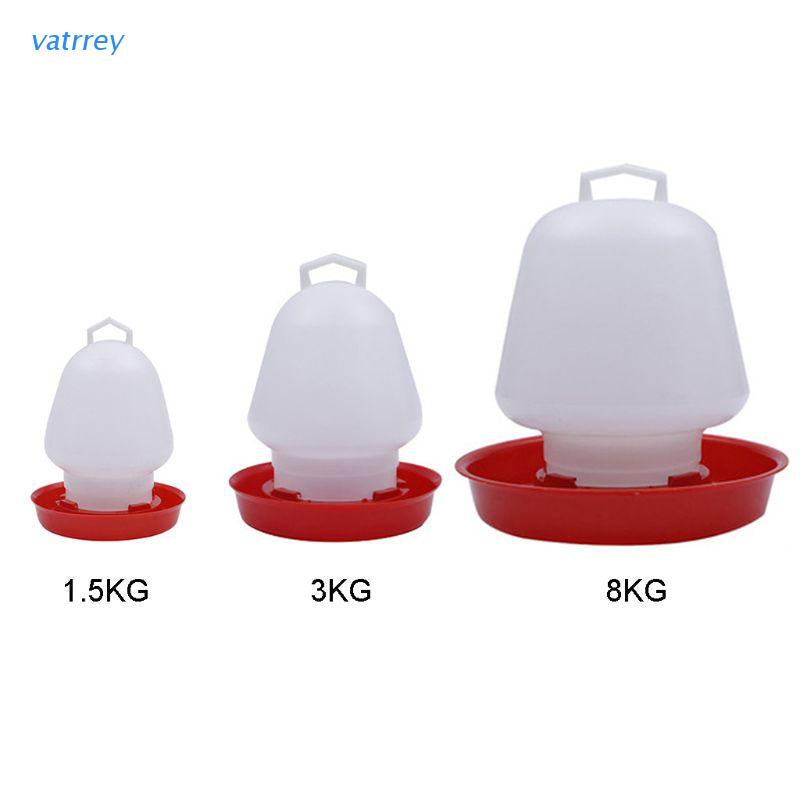 VA   Round Bubble Chicken Drinking Fountain Device Hanging Cup Waterer Bowl Pet Poultry Water Drinker Household Pet Feeding Utensils