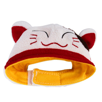 Pet Hood Cute Dog Sun Flower Lucky Headgear Wig Cat Hood Hat Pet fashion Pet supplies Soft comfortable