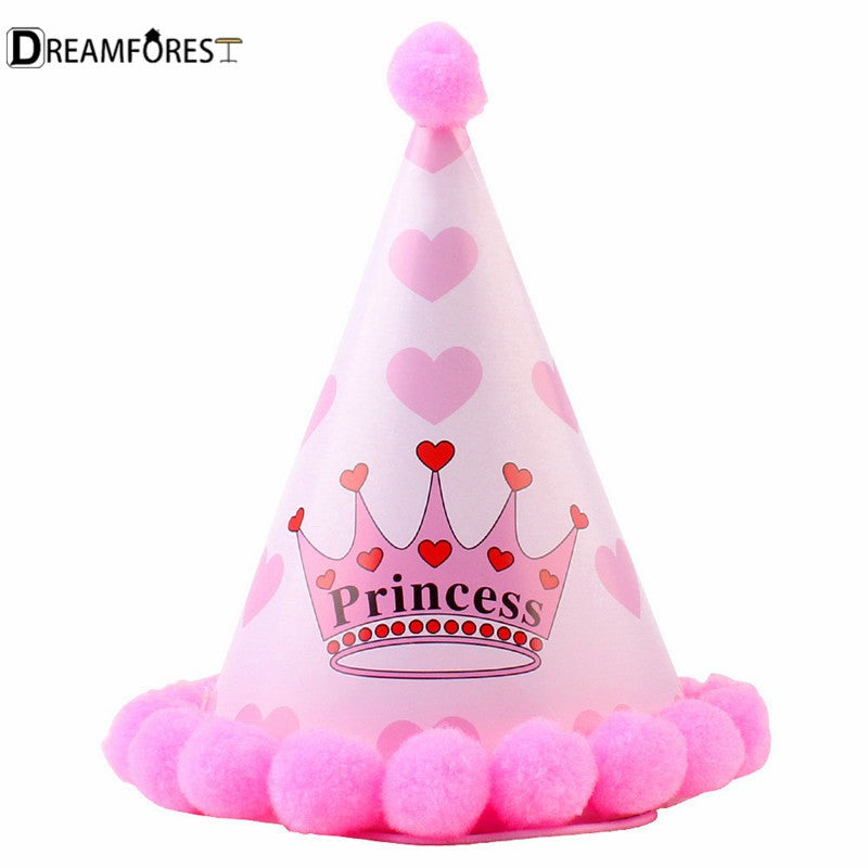 DF Cute Dog Birthday Hat Scarf Set Kawaii Doggie Birthday Party Decorations Pet Supplies