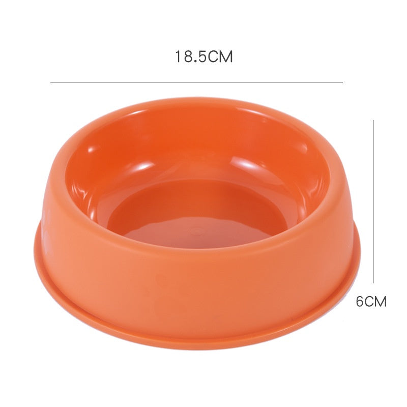 Cat Bowl Plastic Dog Bowl Dog Food Cat Food Bowl Dog Kitten Single Bowl Kitten Anti-Upset Cat Water Bowl Cat Food