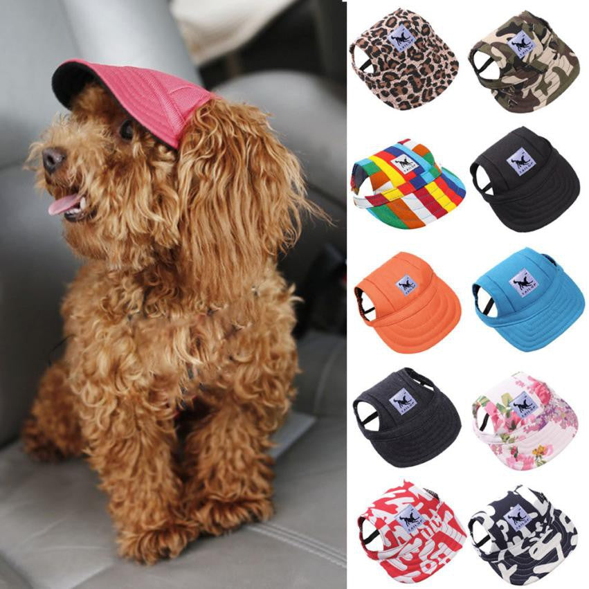 Summer Hat Ear Holes Cute Pet Dog Baseball Cap for Dog Net Cap Sunhat Peaked Cap Outdoor All Match Canvas Fashion Cap Hat Unisex Banners Banners