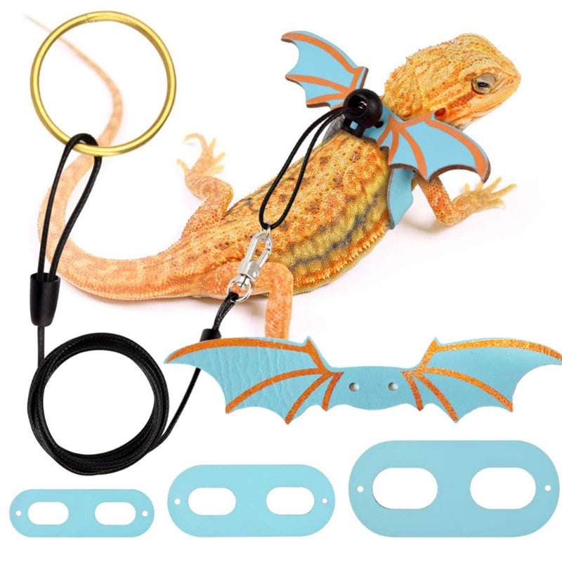 lucky* Animal Harness Vest with Traction Rope Lovely Mini Wing for Reptile Lizard