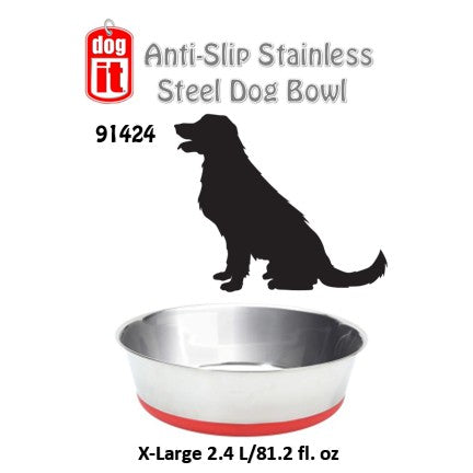 Dogit Non-Slipped Stainless Sreel Design Home Dish (91421) (91422) (91423) (91424) (91425)