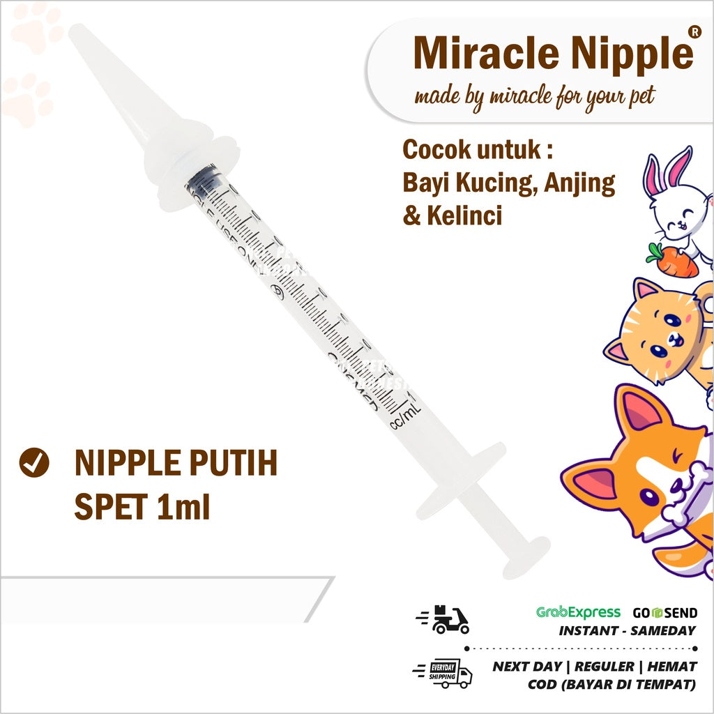 Miracle NIPPLE NIPPLE NIPPLE Spet Milk Pacifier Baby Small Cat Mini Niple NIPPLE For Kitten Rc Baby Cat Dog Newborn Dog Weasel Rabbit Safe Durable Feeding Spluit Sepetan Tip Pacifier Animal Pacifier