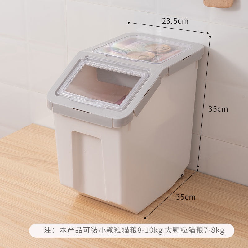 DAXINSI Pet Food Storage Container Airtight Food Container Pet Food Container Plastic Dry Food Container Dog Cat Food Storage Sealed Rice Bucket Box