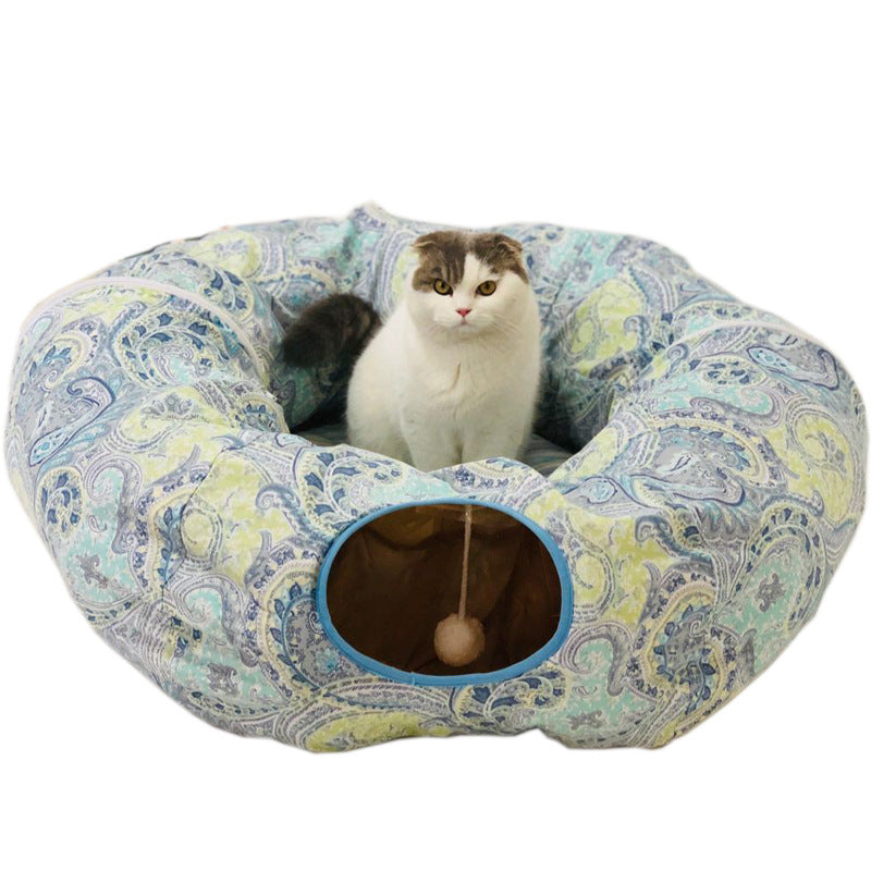 Cross-border goods cat toys foldable cat tunnel cat channel rolls Dragon cat Lot Cat Puzzle pet toys