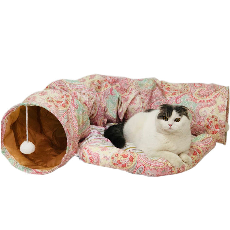 Cross-border goods cat toys foldable cat tunnel cat channel rolls Dragon cat Lot Cat Puzzle pet toys