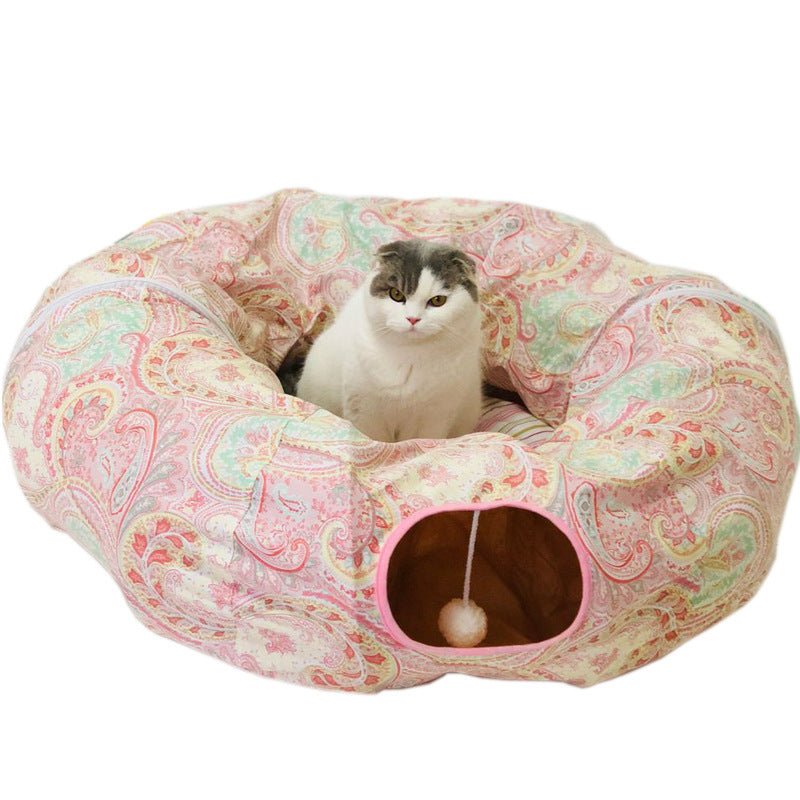 Cross-border goods cat toys foldable cat tunnel cat channel rolls Dragon cat Lot Cat Puzzle pet toys