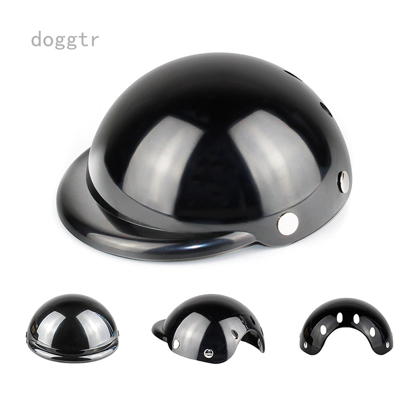 Enjoying Pet Helmet - Motorcycle Dog Helmet Bike Cat Hat Riding Doggie Cap Black, Small : Pet Supplies