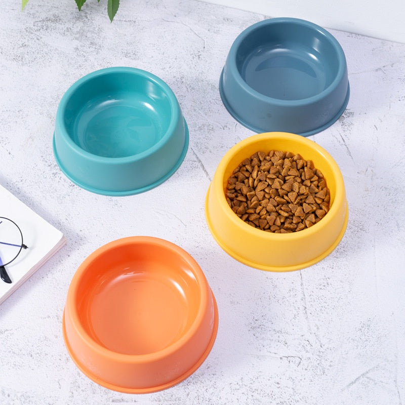 Cat Bowl Plastic Dog Bowl Dog Food Cat Food Bowl Dog Kitten Single Bowl Kitten Anti-Upset Cat Water Bowl Cat Food