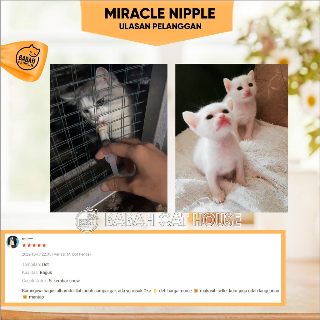 Miracle NIPPLE NIPPLE NIPPLE Spet Milk Pacifier Baby Small Cat Mini Niple NIPPLE For Kitten Rc Baby Cat Dog Newborn Dog Weasel Rabbit Safe Durable Feeding Spluit Sepetan Tip Pacifier Animal Pacifier