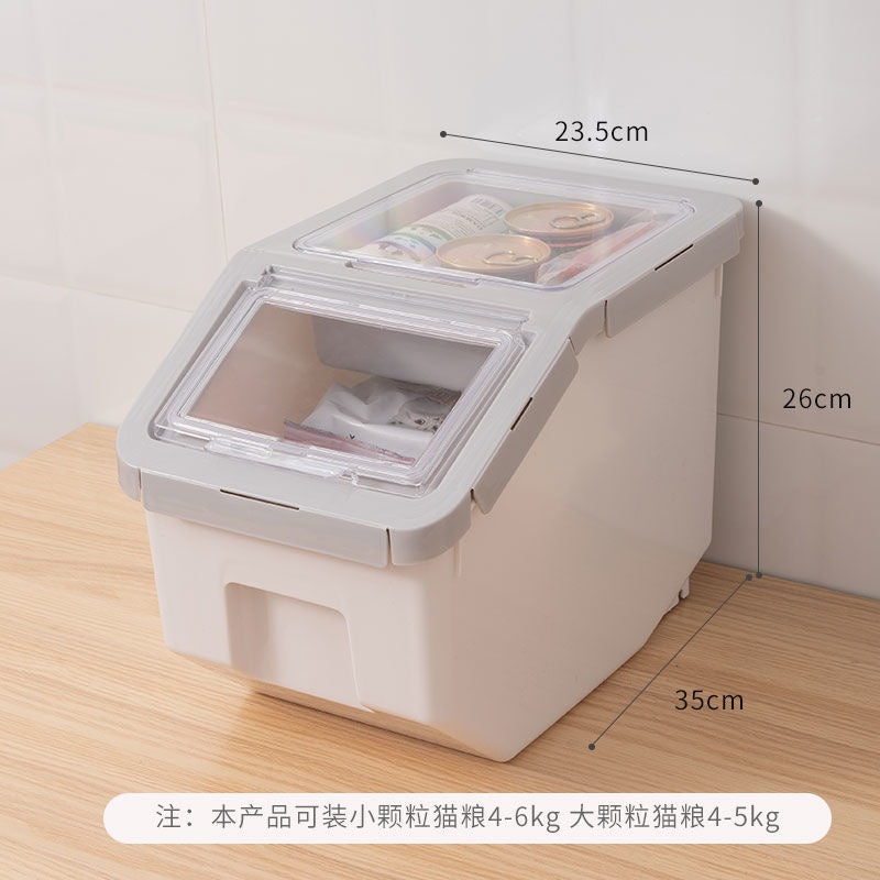 DAXINSI Pet Food Storage Container Airtight Food Container Pet Food Container Plastic Dry Food Container Dog Cat Food Storage Sealed Rice Bucket Box