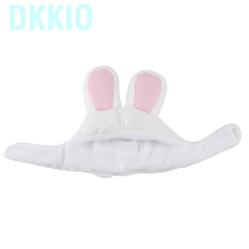 Dkkio Professional Rabbit Ear Hat Cute Pet Costume Cosplay Cat Cap Accessaries