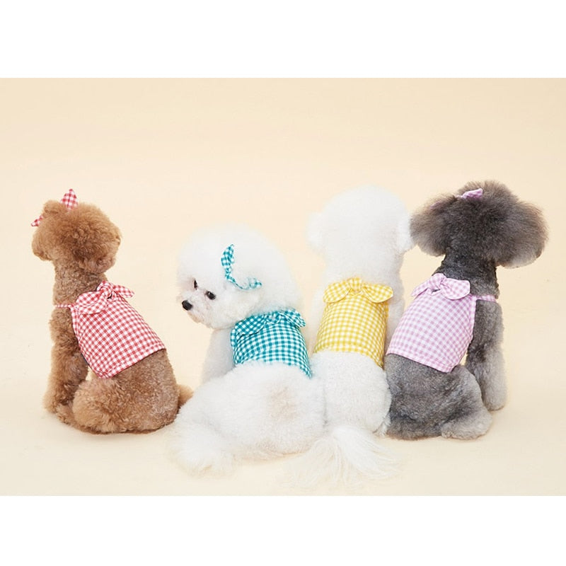 Summer Cool Pet Clothes Short Half-length Sling Dog Clothes Teddy Cat Clothes Sun Protection Clothes Puppy Fashion Clothes