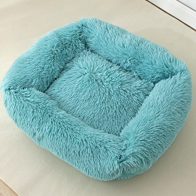 Pet Cat Bed House Warm Soft Square