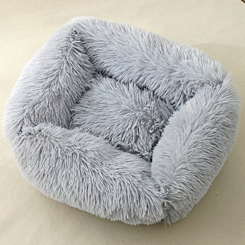 Pet Cat Bed House Warm Soft Square