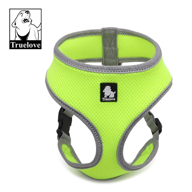 Truelove Puppy Cat Pet Dog Harness Breathable Mesh Nylon Dog Harness Strap Soft Walk Vest Collar For Small Medium Dog 8color