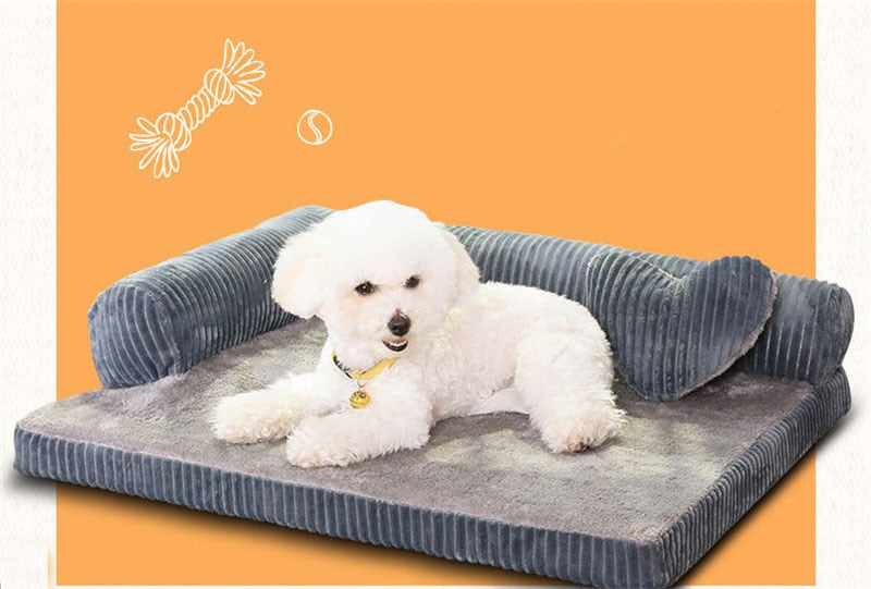 Dog Bed For Large Dogs Pet House Sofa Mat Detachable Cozy Warm Nest Beds Kennel Soft Pet Cat Puppy Cushion For Husky Labrador