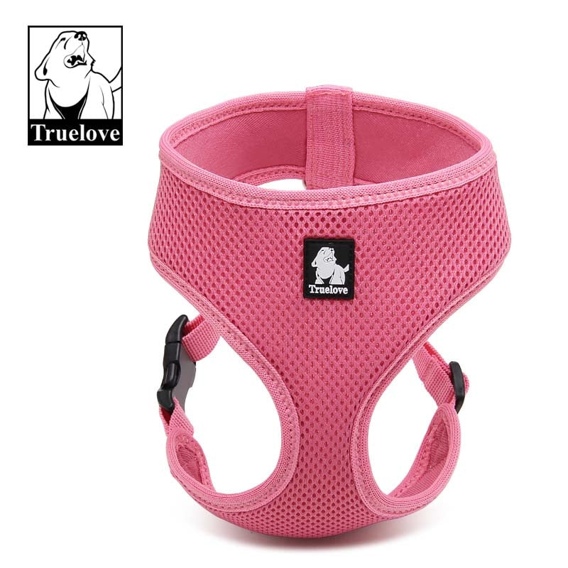 Truelove Puppy Cat Pet Dog Harness Breathable Mesh Nylon Dog Harness Strap Soft Walk Vest Collar For Small Medium Dog 8color