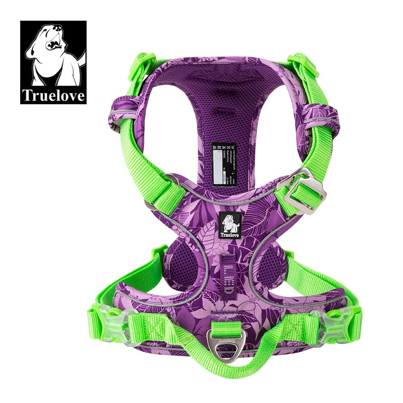 Truelove Pet Explosion-proof Dog Harness Camouflage Reflective Nylon Special Edition and Upgrade Version Easy to Adjust TLH5653