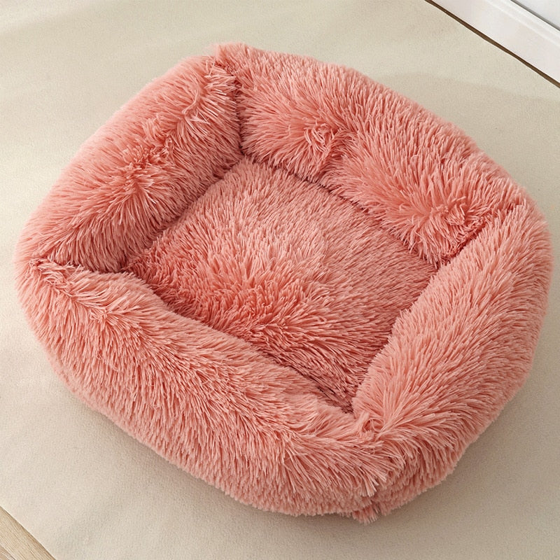 Pet Cat Bed House Warm Soft Square