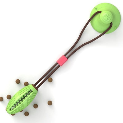 Dog Toys Silicon Suction Cup Tug Interactive Dog Ball Toys slow feeder Pet Chew Bite Tooth Cleaning Toothbrush Dogs Food Toys