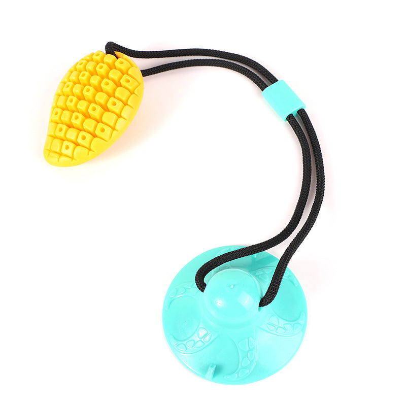 Pet toy suction cup drawing rope dog grinding teeth leakage mango grinding stick resistant biting dog bite glue spot wholesale