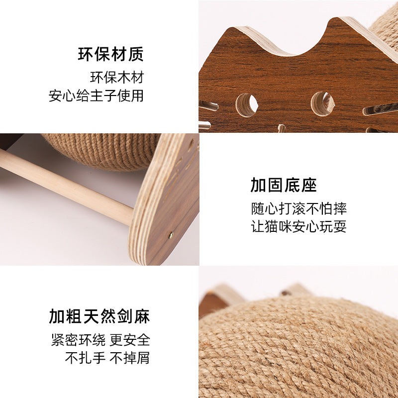 Manufacturers wholesale fat cats cat grasmet cat climbing kitchen cat wood cat scratch board cat toys pet supplies