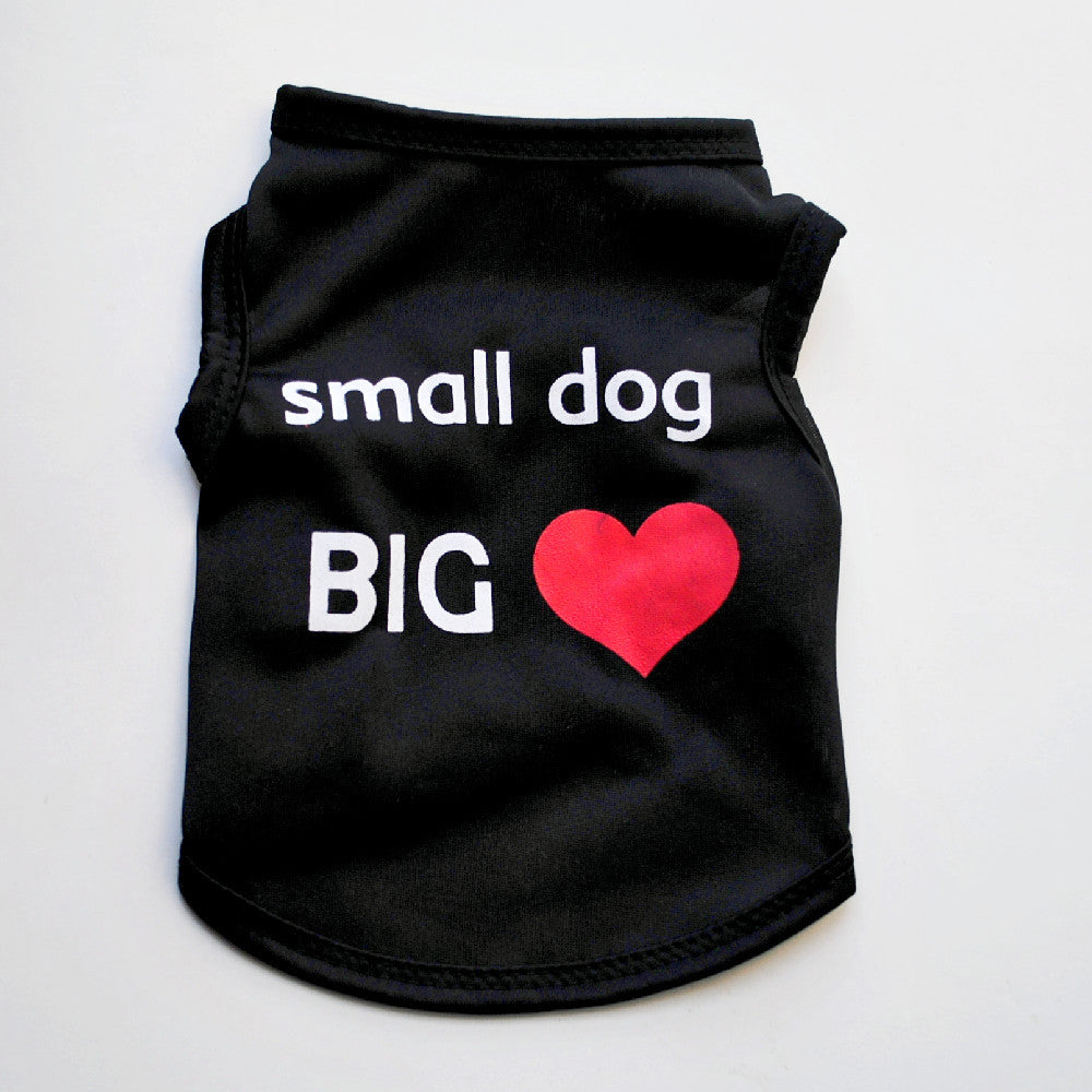 Source factory direct sales pet clothing puppy summer vest polyester breathable teddy clothes clothes pets