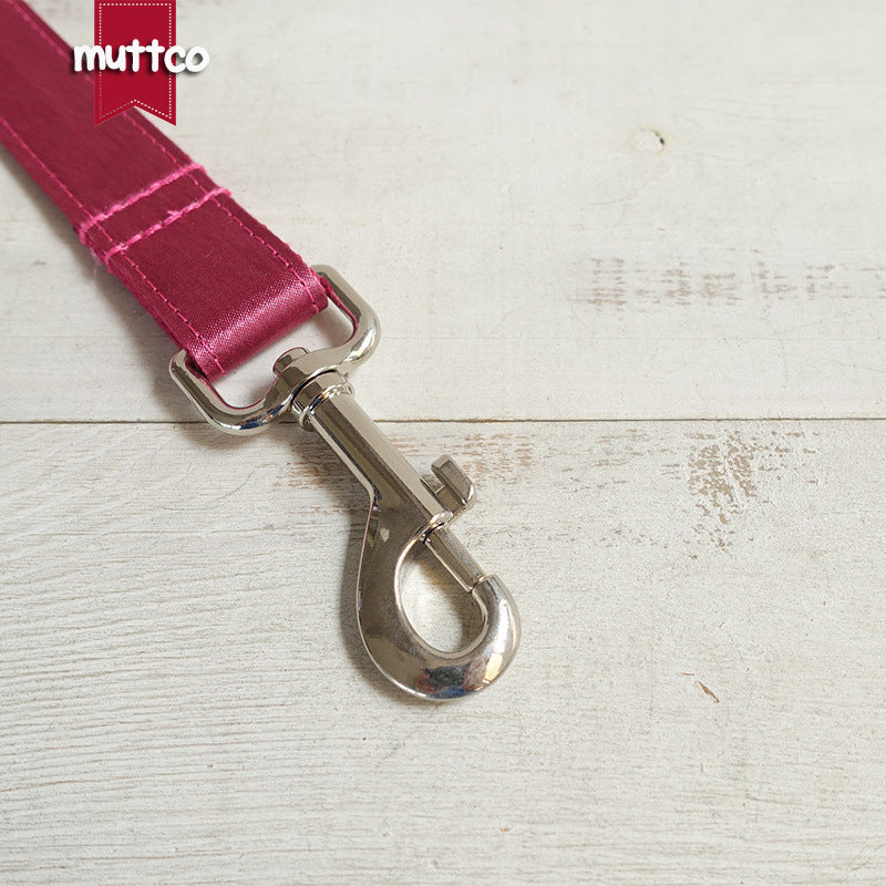 Muttco factory sales pet dog collar traction rope dog chain red thickening spare tape UDL-113