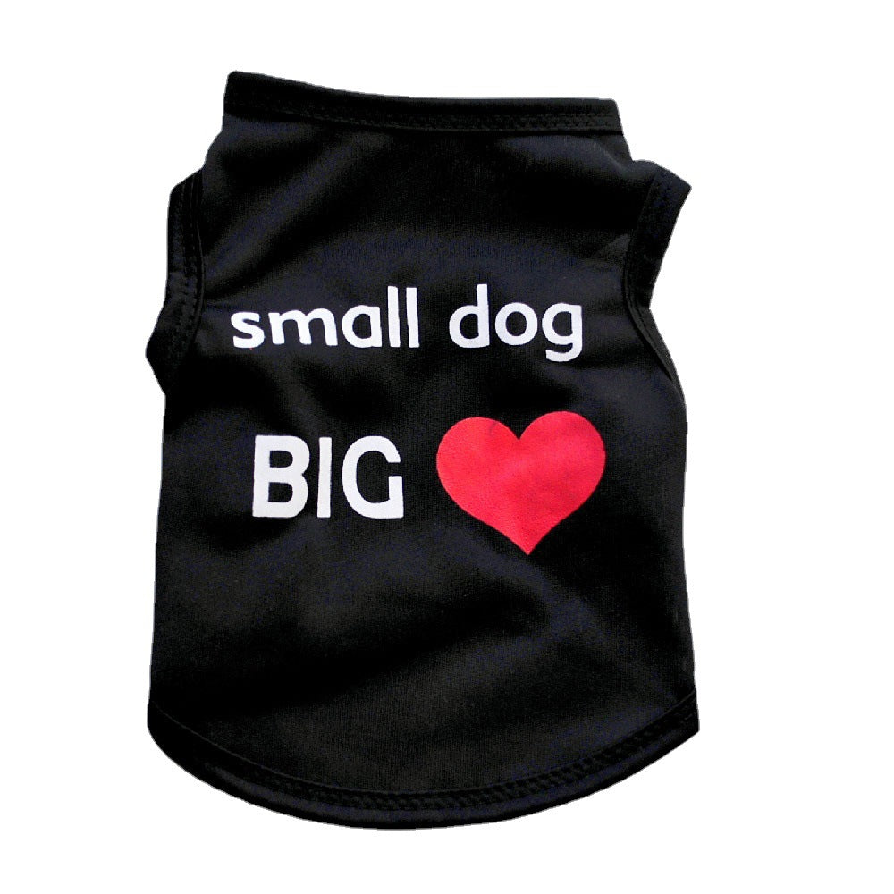 Source factory direct sales pet clothing puppy summer vest polyester breathable teddy clothes clothes pets