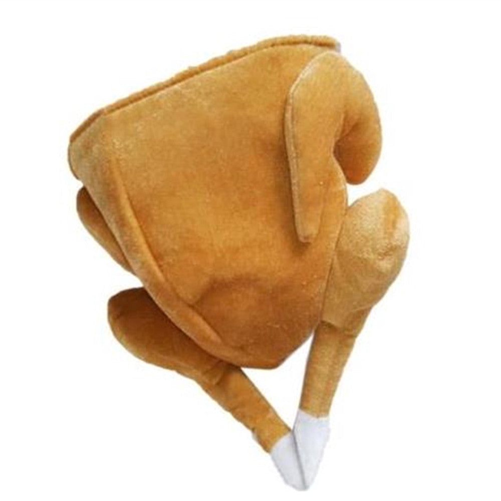 BLISS Adults Soft Party Funny Roasted Turkey Hat