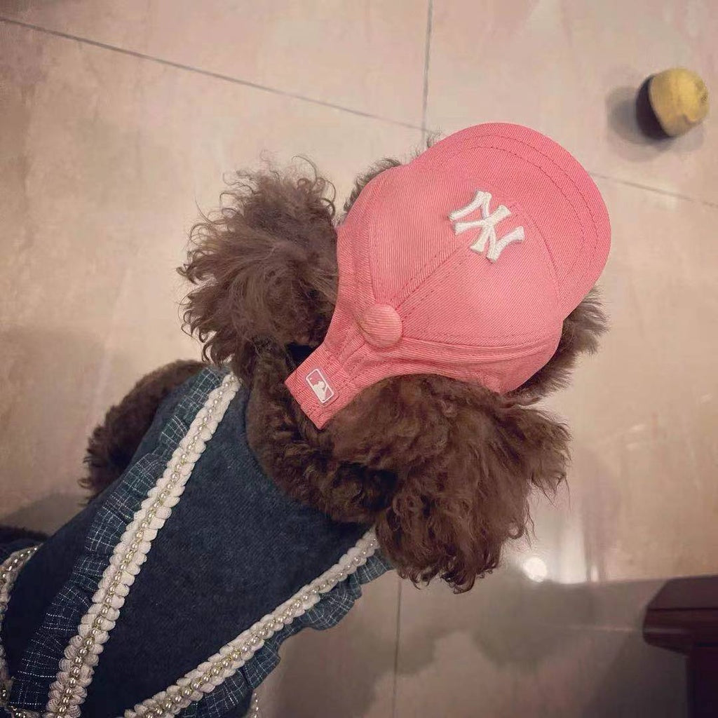 Pet Hat Korea Korean Version Ins Pet LA Hat Dog Accessories Sun Hat Adjustable NY Baseball Cap