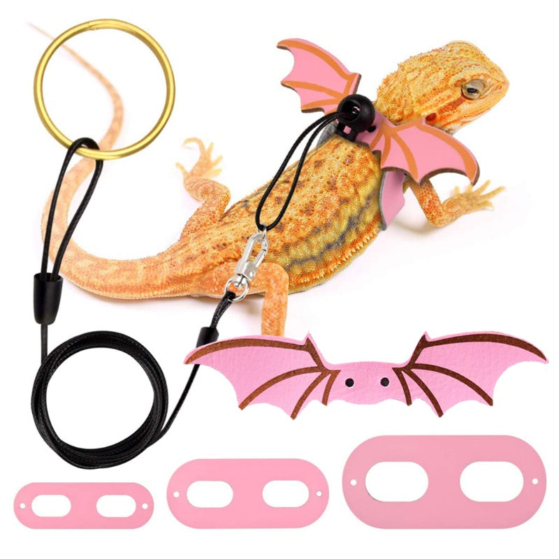 lucky* Animal Harness Vest with Traction Rope Lovely Mini Wing for Reptile Lizard