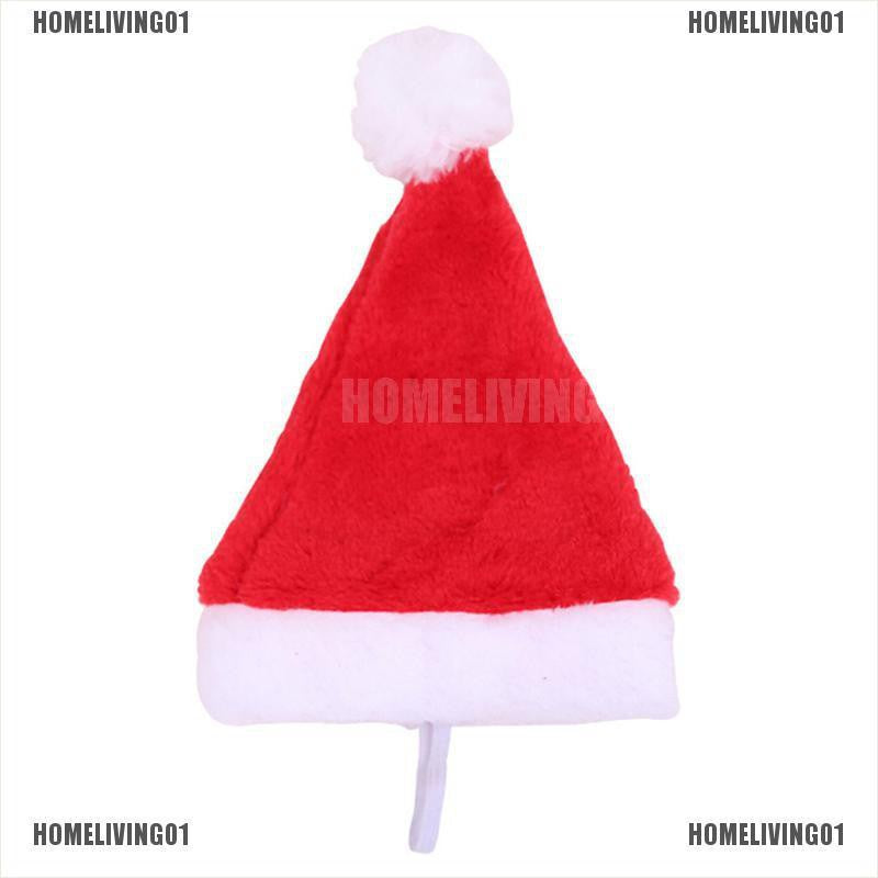 ［COD］HOMELIVING01 Christmas pet santa hat small puppy cat dog xmas holiday costume ornaments