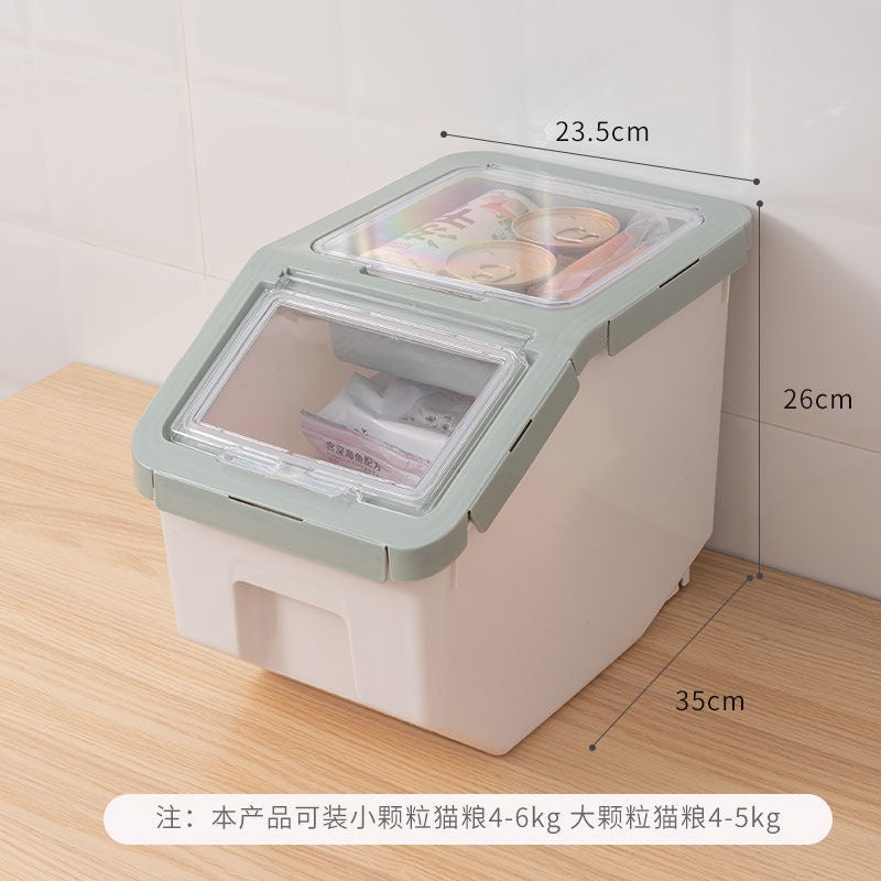 DAXINSI Pet Food Storage Container Airtight Food Container Pet Food Container Plastic Dry Food Container Dog Cat Food Storage Sealed Rice Bucket Box