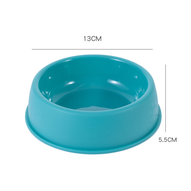 Cat Bowl Plastic Dog Bowl Dog Food Cat Food Bowl Dog Kitten Single Bowl Kitten Anti-Upset Cat Water Bowl Cat Food