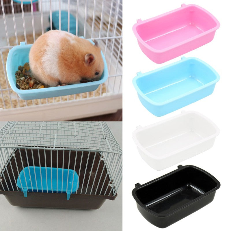 PRI* Small Pet Food Feeder Bowl Hamster Cage Hook Up Hanging Bowl Water Drinking Device Bird Pigeon Feeding Cup