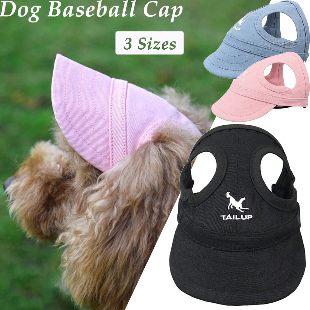 MXFASHIONE Casual Pet Sunbonnet Mini Cat Baseball Cap Dog Hats Canvas Outdoor Stylish Pet Birthday Gift Puppy Kitten Costume Accessories