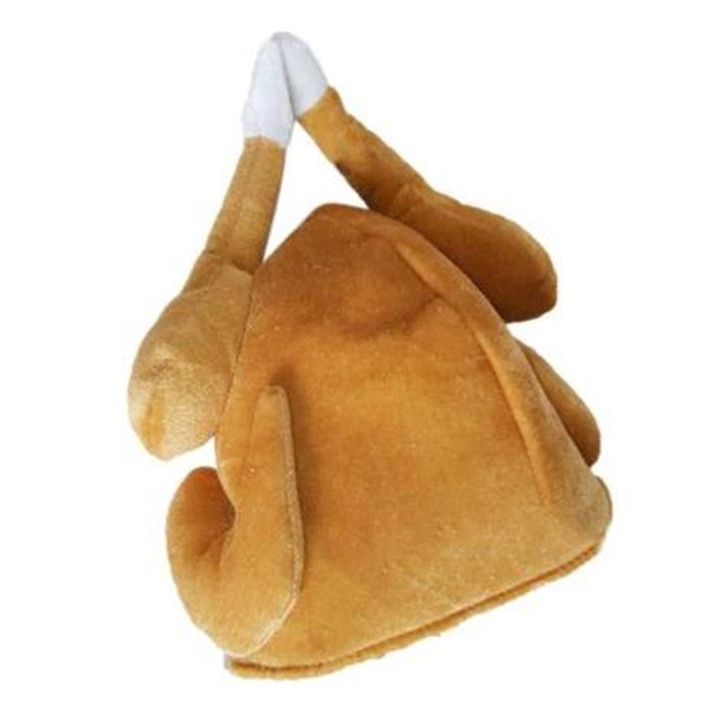 BLISS Adults Soft Party Funny Roasted Turkey Hat