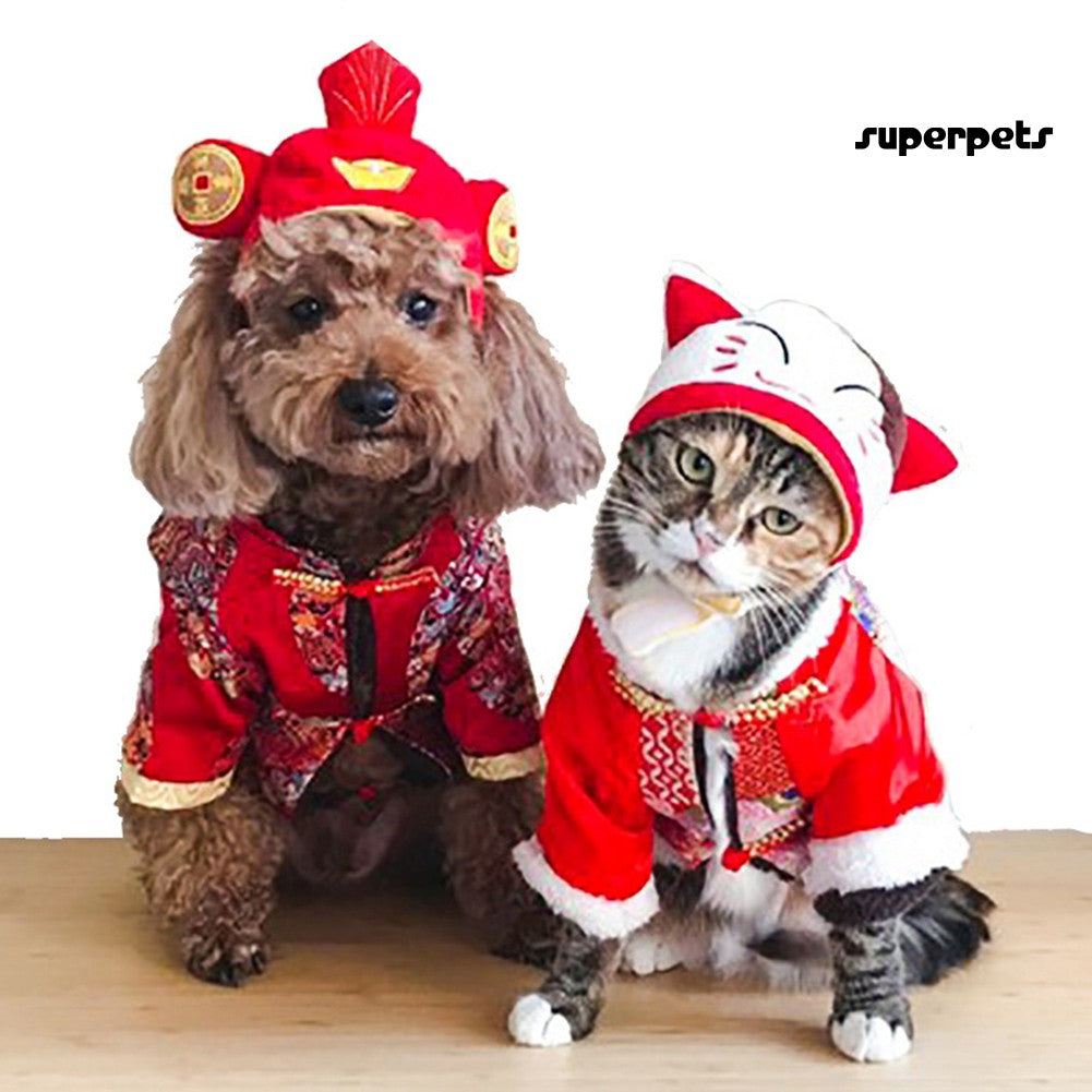 Pet_Cute Pet Dogs Teddy Cat Cotton Plush Hat Puppy Dress Up Headgear Head Decoration