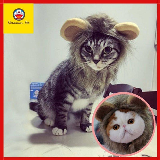 Pet headwear/headwear/pet wig hat/pet dog cat hood/dog cat costume/pet lion head cover/pet accessories/pet headwear/pet/cat/dog