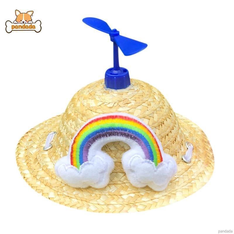 Cat Dog Decoration Pet Photography Props Cute Bamboo Dragonfly Hat