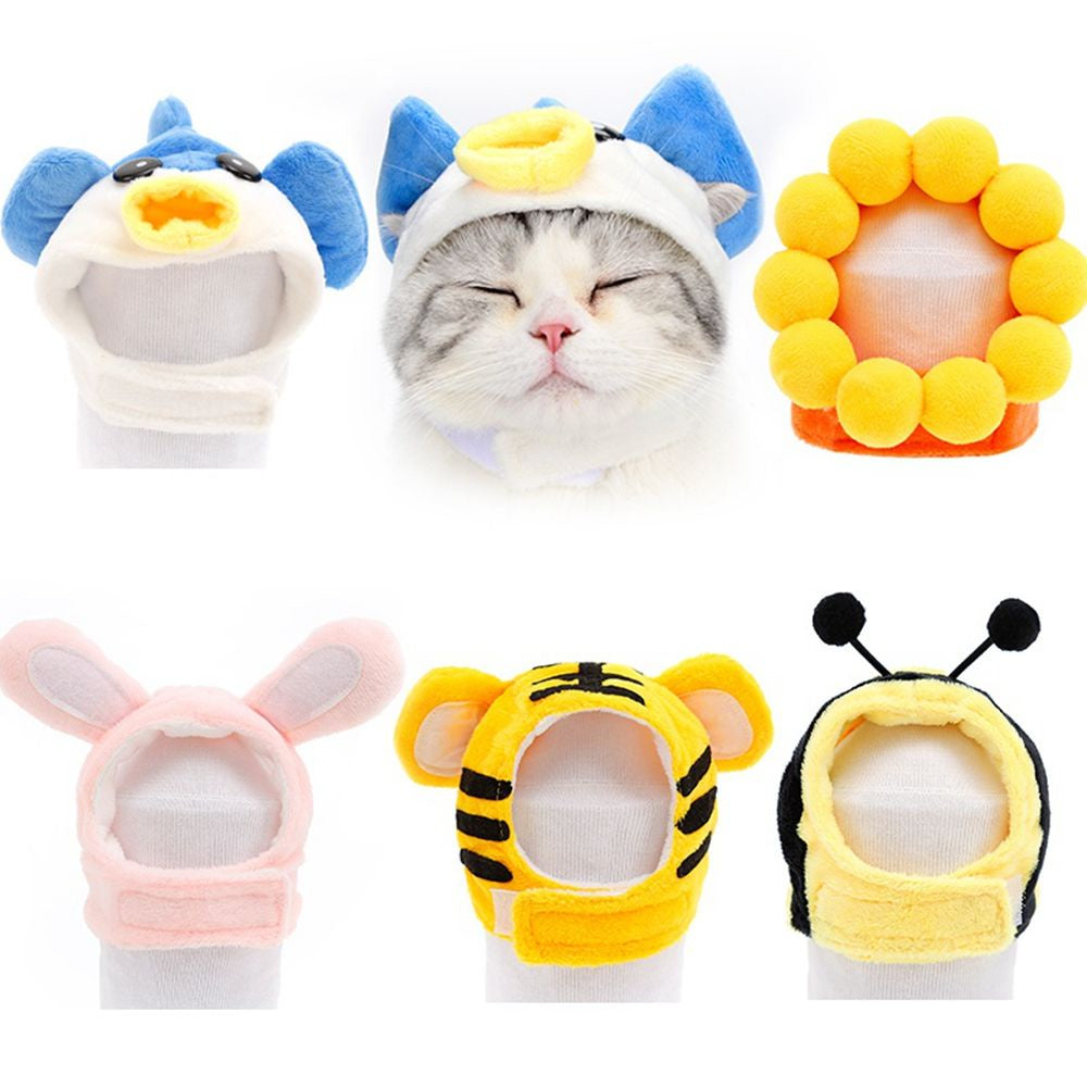 ALLGOODS Cute Pet headdress Adjustable Pet Accessoires Pet Hat Creative Cat Cross Dress Pet Products Soft Dress up Pet Pet Jewelry