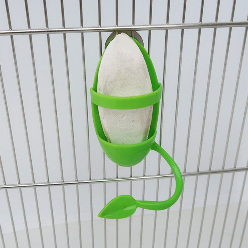 yu Pet Bird Supplies Parrot Feeder with Stand Rack Fruit Vegetable Holder Cage Accessories Plastic Hanging Food Container