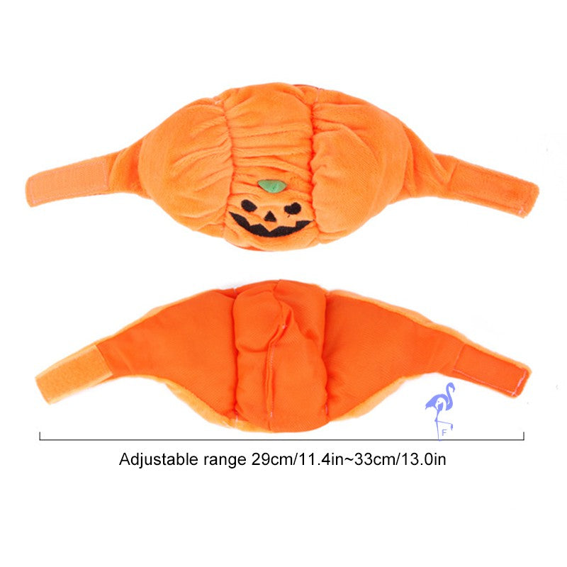 Pet Halloween Pumpkin Hat Dog Puppy Cat Plush Hat for Cosplay Costume Party