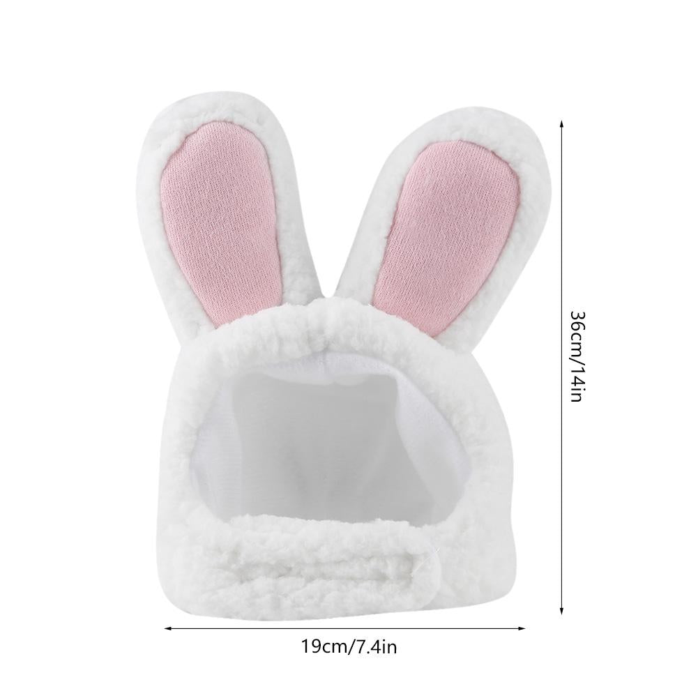 Pet Costume Rabbit Ear Headgear Warmly Hat Xmas Kitten Hamster Puppy Fashionable