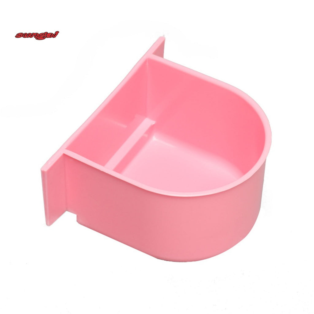 SUN_ 2Pcs Food Container Feeding Cup Cage Food Water Bowl Bird Feeder Professional