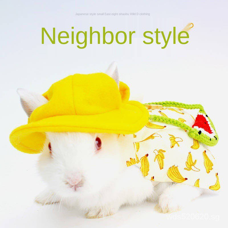 Rabbit Clothes Pet Clothing Japanese Style Guinea Pig Coat Hat Supplies Fashion For Douyin Video Cute Pet Supplies & Pet Dog products Pet fashion products w0Mj